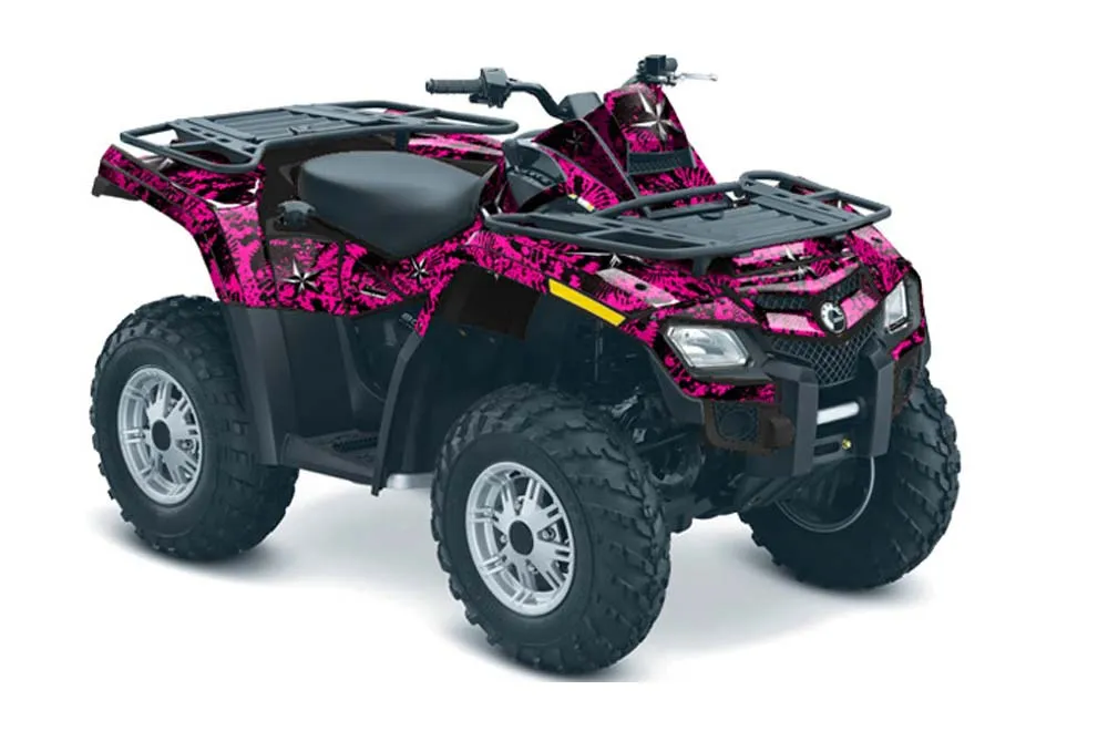 Can Am Outlander EFI 500 / 650 ATV Graphic Kit - 2012-2015 North Star Pink