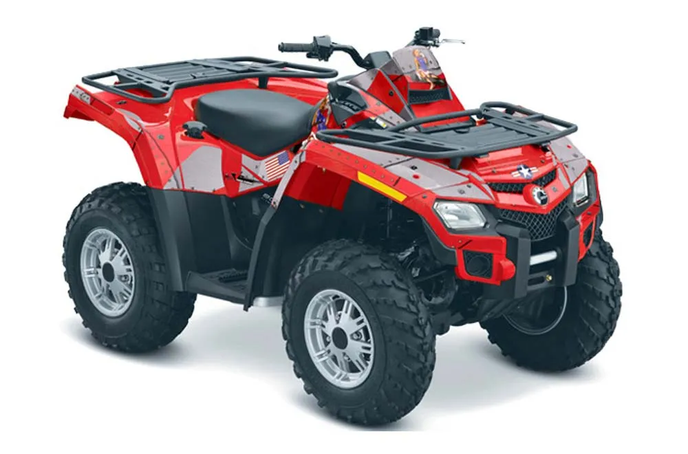 Can Am Outlander EFI 500 / 650 ATV Graphic Kit - 2012-2015 T Bomber Red