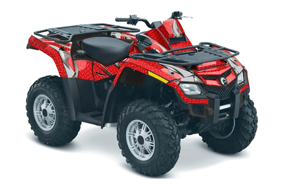 Can Am Outlander EFI 500 / 650 ATV Graphic Kit - 2012-2015 Tribal Flames Red