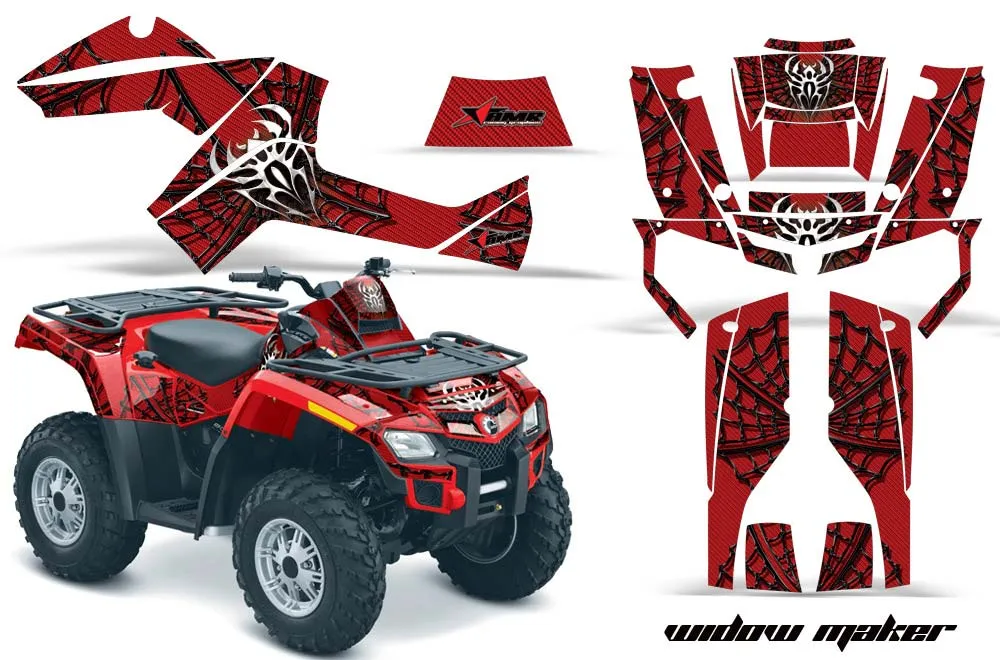 Can Am Outlander EFI 500 / 650 ATV Graphic Kit - 2012-2015 Widow Maker Red