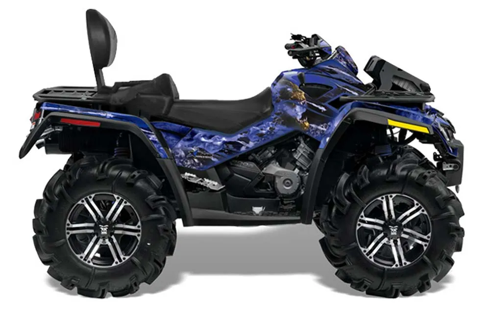 Can Am Outlander MAX 500 / 650 / 800 ATV Graphic Kit - 2006-2012 Firestorm Blue