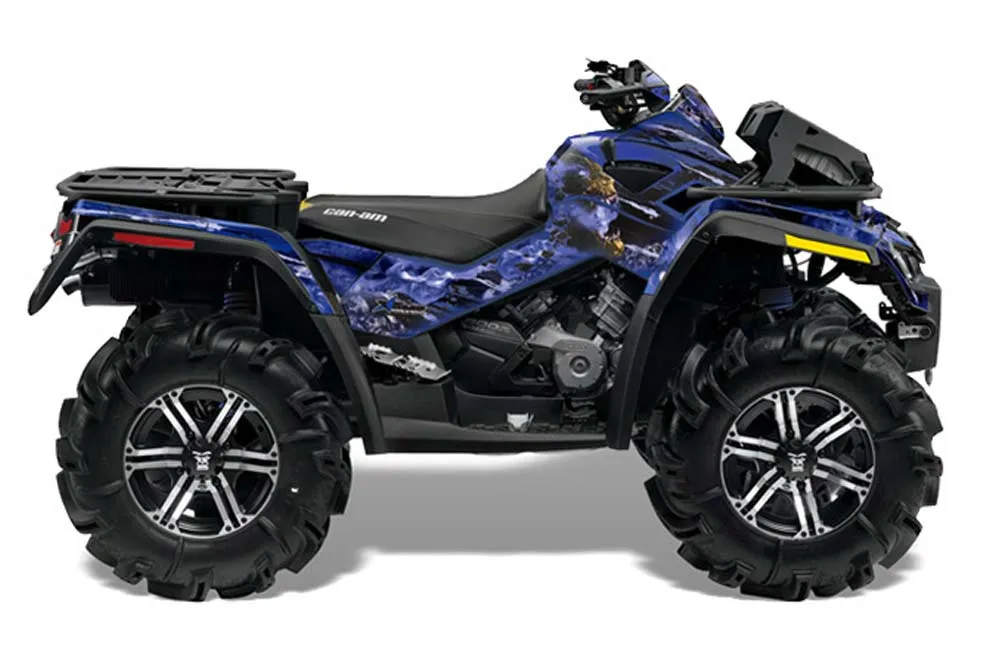 Can Am Outlander XMR 800R ATV Graphic Kit - 2006-2012 Firestorm Blue