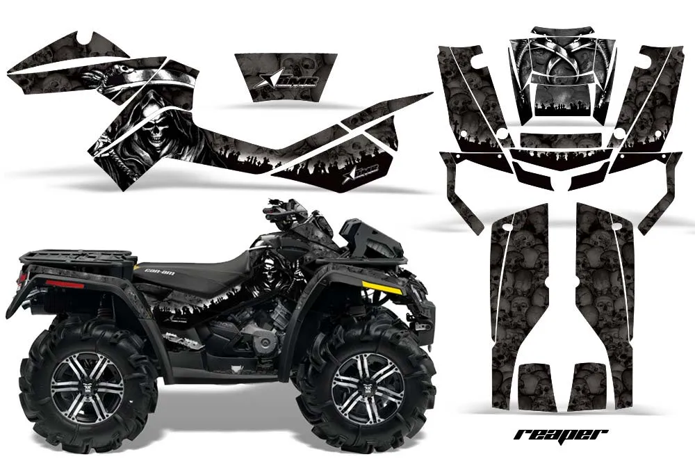 Can Am Outlander XMR 800R ATV Graphic Kit - 2006-2012 Reaper Black