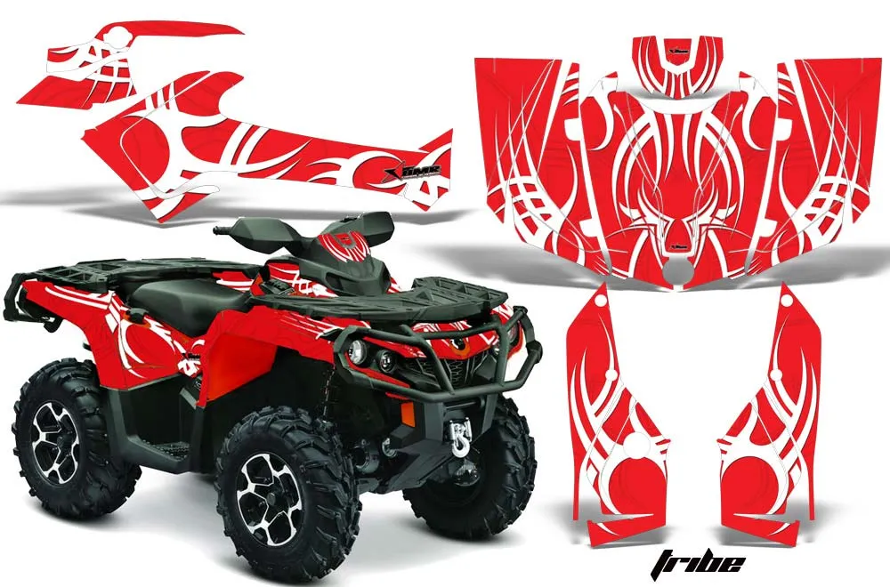 Can Am Outlander XMR / MAX / XT ATV Graphic Kit - 2006-2011 Tribe Red