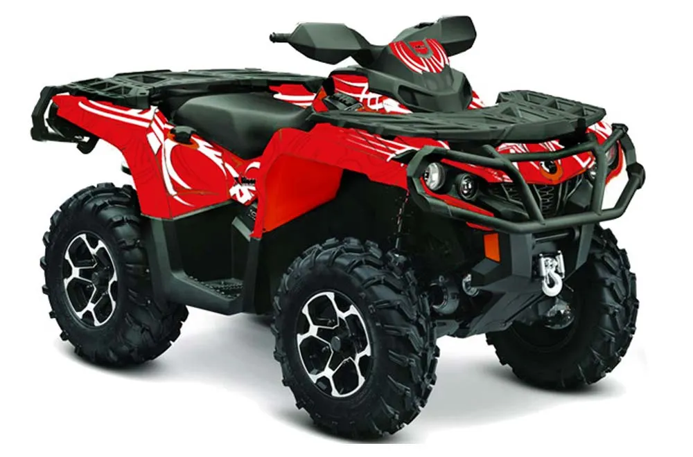 Can Am Outlander XMR / MAX / XT ATV Graphic Kit - 2006-2011 Tribe Red