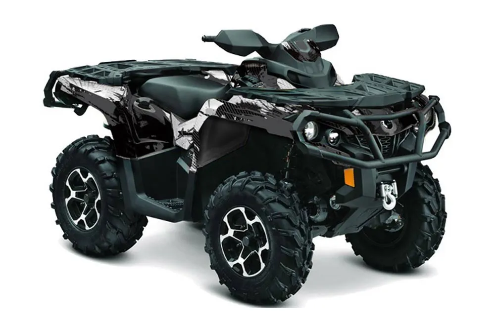 Can Am Outlander XT / DPS / SST ATV Graphic Kit - 2013-2016 Carbon X Black