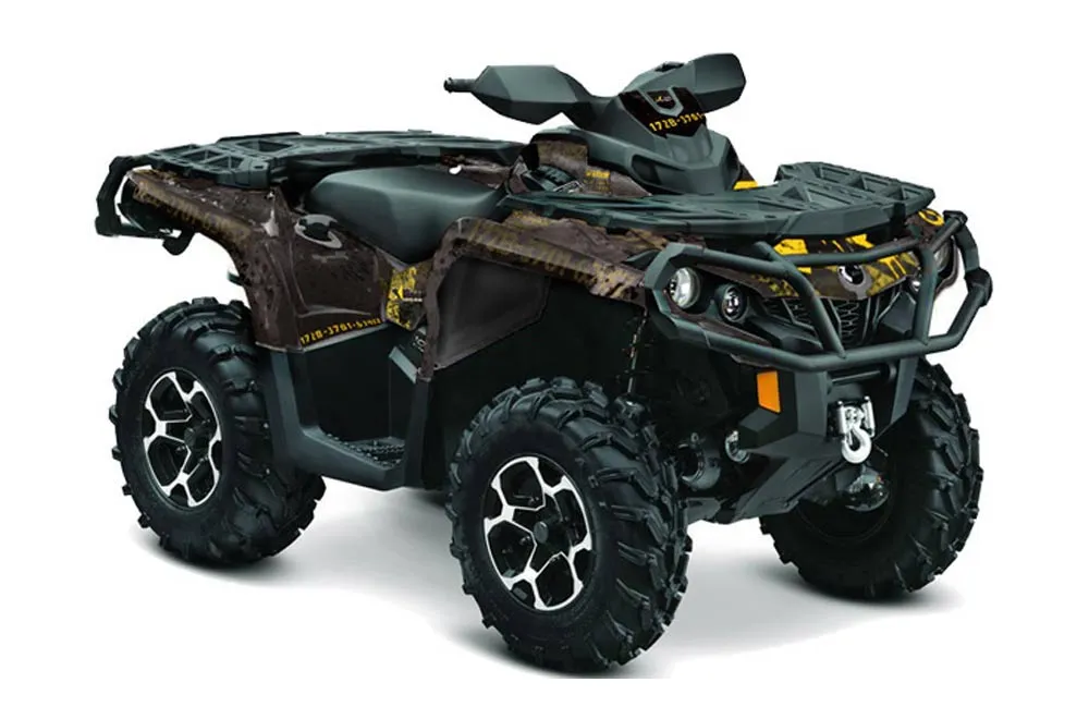 Can Am Outlander XT / DPS / SST ATV Graphic Kit - 2013-2016 Meltdown Yellow