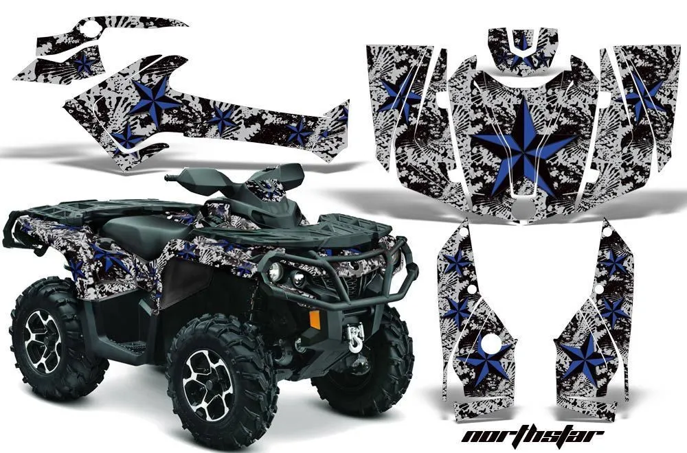 Can Am Outlander XT / DPS / SST ATV Graphic Kit - 2013-2016 Northstar Blue
