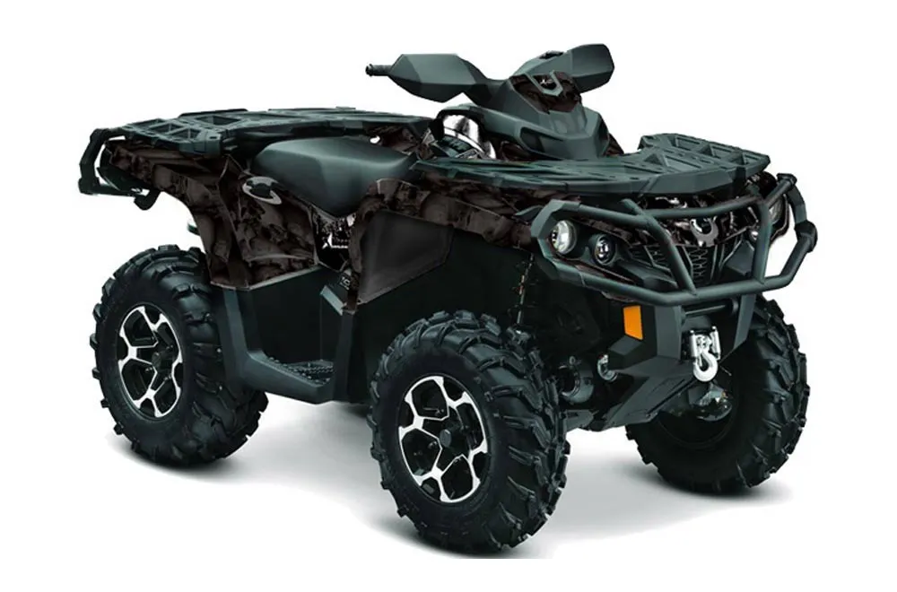 Can Am Outlander XT / DPS / SST ATV Graphic Kit - 2013-2016 Reaper Black