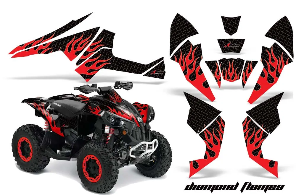 Can Am Renegade 500 / 800 / 1000 ATV Custom Graphic Kit - All Years