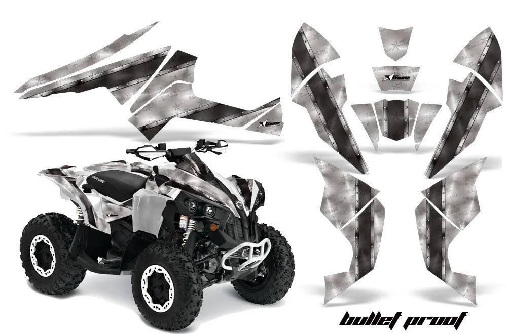 Can Am Renegade 500x/r / 800x/r ATV Graphic Kit - All Years Bullet Proof Black