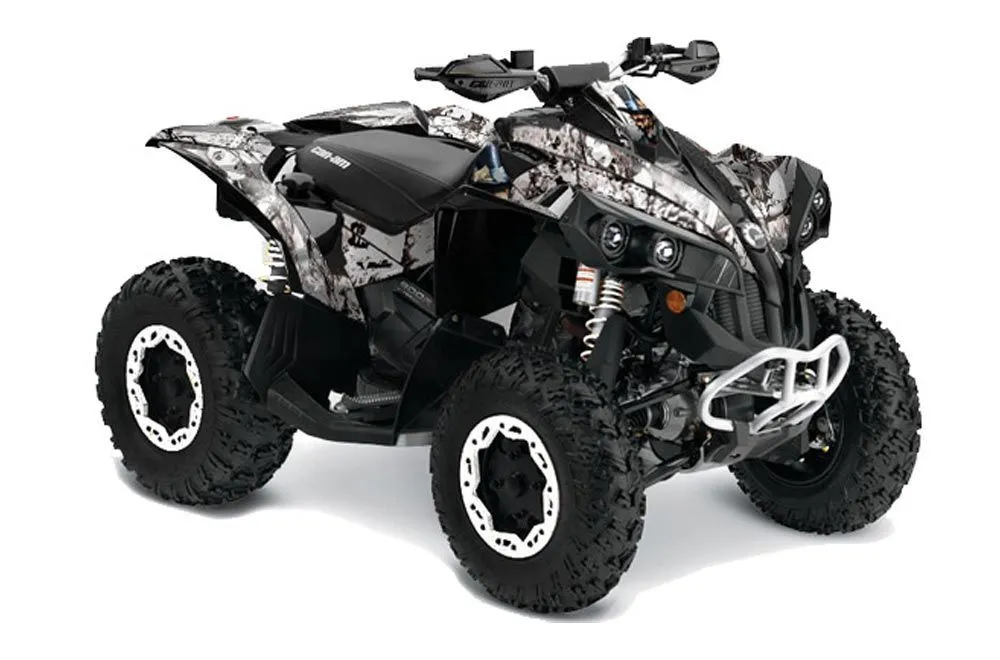Can Am Renegade 500x/r / 800x/r ATV Graphic Kit - All Years Mad Hatter White