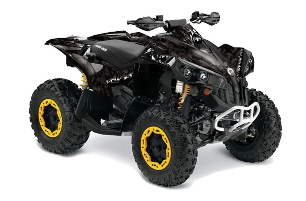 Can Am Renegade 500x/r / 800x/r ATV Graphic Kit - All Years Reaper Black