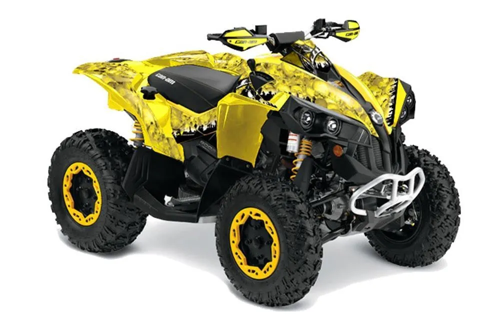 Can Am Renegade 500x/r / 800x/r ATV Graphic Kit - All Years Reaper Yellow