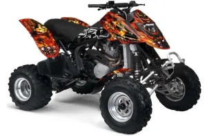 Can Am Bombardier DS650 ATV Graphic Kit - 2000-2007 Firestorm Red