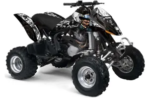 Can Am Bombardier DS650 ATV Graphic Kit - 2000-2007 Mad Hatter Black