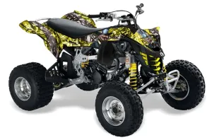 Can Am DS450 / DS450X EFI ATV Graphic Kit - 2008-2016 Mad Hatter Silver