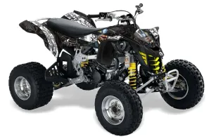 Can Am DS450 / DS450X EFI ATV Graphic Kit - 2008-2016 Mad Hatter White