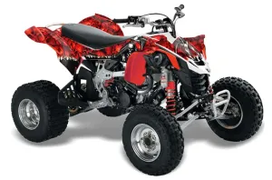 Can Am DS450 / DS450X EFI ATV Graphic Kit - 2008-2016 Reaper Red
