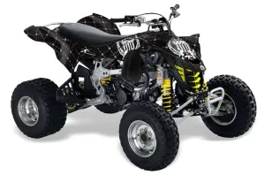 Can Am DS450 / DS450X EFI ATV Graphic Kit - 2008-2016 Silver Star - Reloaded White