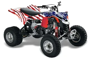 Can Am DS450 / DS450X EFI ATV Graphic Kit - 2008-2016 Stars n Stripes Red