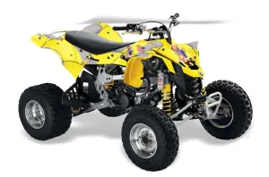 Can Am DS450 / DS450X EFI ATV Graphic Kit - 2008-2016 T Bomber Yellow