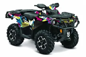 Can Am Outlander 500 / 650 / 800 / 800R / 1000 XT-P ATV Graphic Kit - 2013-2016 Flashback