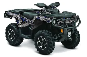 Can Am Outlander 500 / 650 / 800 / 800R / 1000 XT-P ATV Graphic Kit - 2013-2016 Northstar Blue