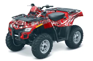 Can Am Outlander EFI 500 / 650 / 800 / 1000 ATV Graphic Kit - 2006-2011 Deaden Red