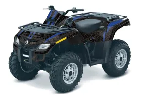 Can Am Outlander EFI 500 / 650 / 800 / 1000 ATV Graphic Kit - 2006-2011 Diamond Race Blue
