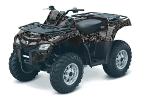 Can Am Outlander EFI 500 / 650 / 800 / 1000 ATV Graphic Kit - 2006-2011 Digi Camo Black