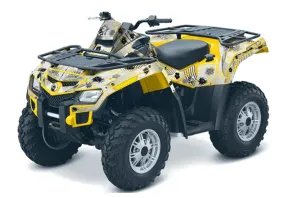 Can Am Outlander EFI 500 / 650 / 800 / 1000 ATV Graphic Kit - 2006-2011 Luna Yellow