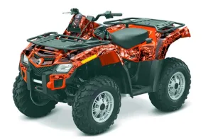 Can Am Outlander EFI 500 / 650 / 800 / 1000 ATV Graphic Kit - 2006-2011 Mad Hatter Red