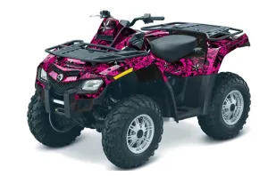 Can Am Outlander EFI 500 / 650 / 800 / 1000 ATV Graphic Kit - 2006-2011 North Star Pink