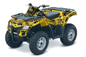 Can Am Outlander EFI 500 / 650 / 800 / 1000 ATV Graphic Kit - 2006-2011 North Star Yellow