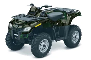 Can Am Outlander EFI 500 / 650 / 800 / 1000 ATV Graphic Kit - 2006-2011 The One Green