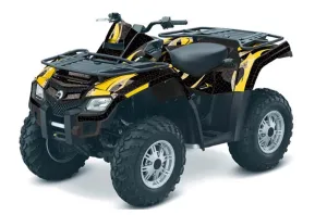 Can Am Outlander EFI 500 / 650 / 800 / 1000 ATV Graphic Kit - 2006-2011 Tribal Flames Yellow
