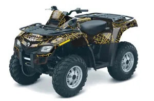 Can Am Outlander EFI 500 / 650 / 800 / 1000 ATV Graphic Kit - 2006-2011 Widow Maker Yellow