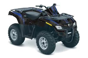 Can Am Outlander EFI 500 / 650 ATV Graphic Kit - 2012-2015 Diamond Race Blue