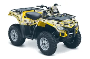 Can Am Outlander EFI 500 / 650 ATV Graphic Kit - 2012-2015 Luna Yellow