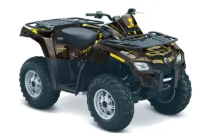Can Am Outlander EFI 500 / 650 ATV Graphic Kit - 2012-2015 Meltdown Yellow