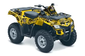 Can Am Outlander EFI 500 / 650 ATV Graphic Kit - 2012-2015 North Star Yellow