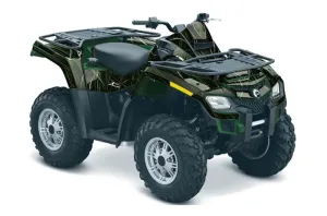 Can Am Outlander EFI 500 / 650 ATV Graphic Kit - 2012-2015 The One Green