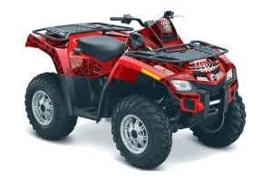 Can Am Outlander EFI 500 / 650 ATV Graphic Kit - 2012-2015 Widow Maker Red