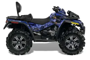 Can Am Outlander MAX 500 / 650 / 800 ATV Graphic Kit - 2006-2012 Firestorm Blue