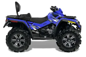 Can Am Outlander MAX 500 / 650 / 800 ATV Graphic Kit - 2006-2012 Tribal Flame Blue