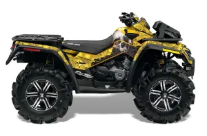 Can Am Outlander XMR 800R ATV Graphic Kit - 2006-2012 Bone Collector Yellow