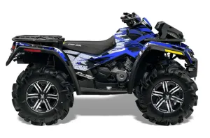 Can Am Outlander XMR 800R ATV Graphic Kit - 2006-2012 Carbon X Blue