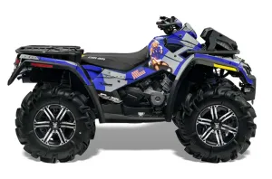Can Am Outlander XMR 800R ATV Graphic Kit - 2006-2012 T Bomber Blue