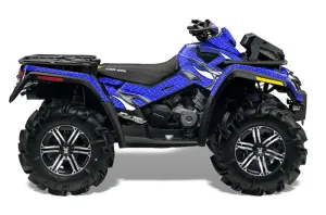 Can Am Outlander XMR 800R ATV Graphic Kit - 2006-2012 Tribal Flames Blue